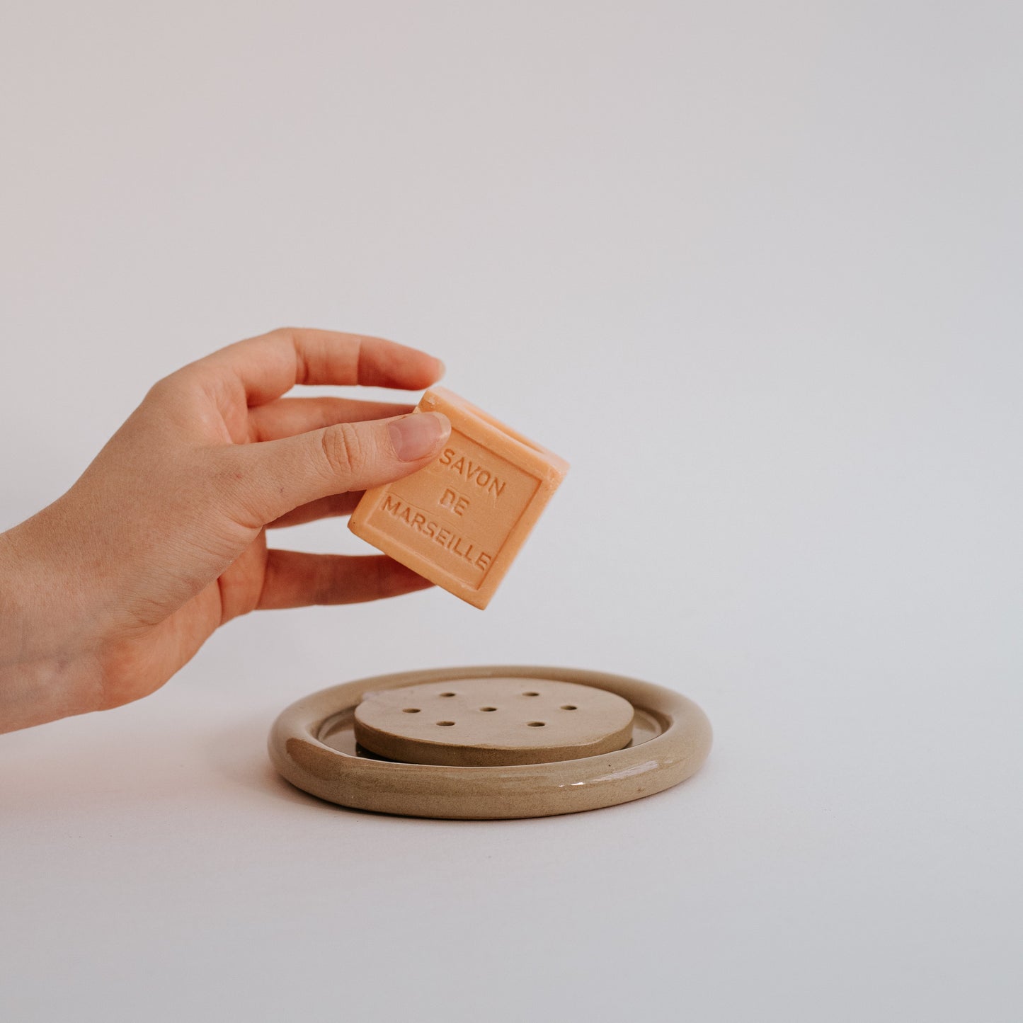 Ceramic Round Soap Dish
