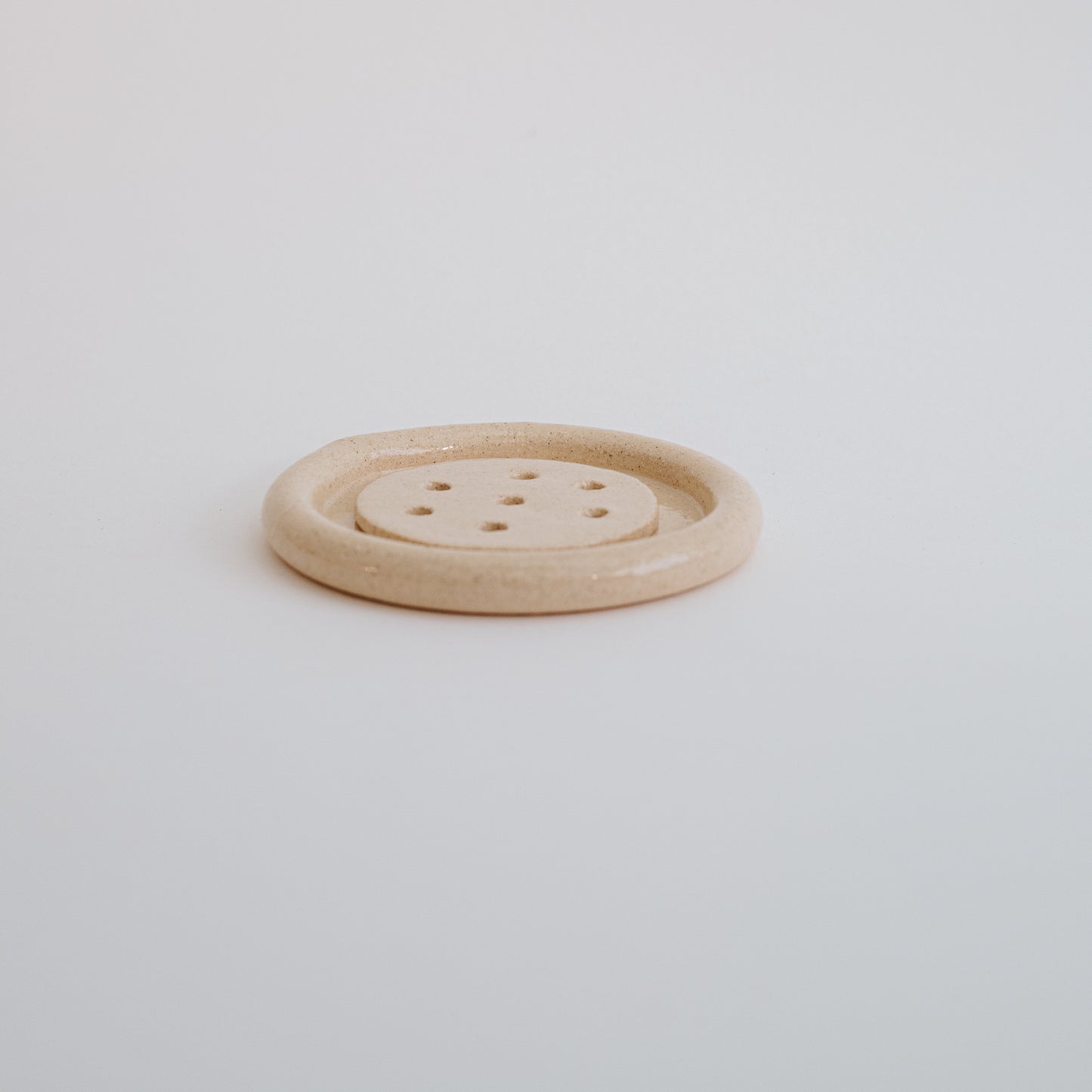 Ceramic Round Soap Dish