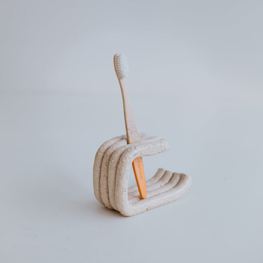 Ceramic Toothbrush Holder – Bathroom Organizer