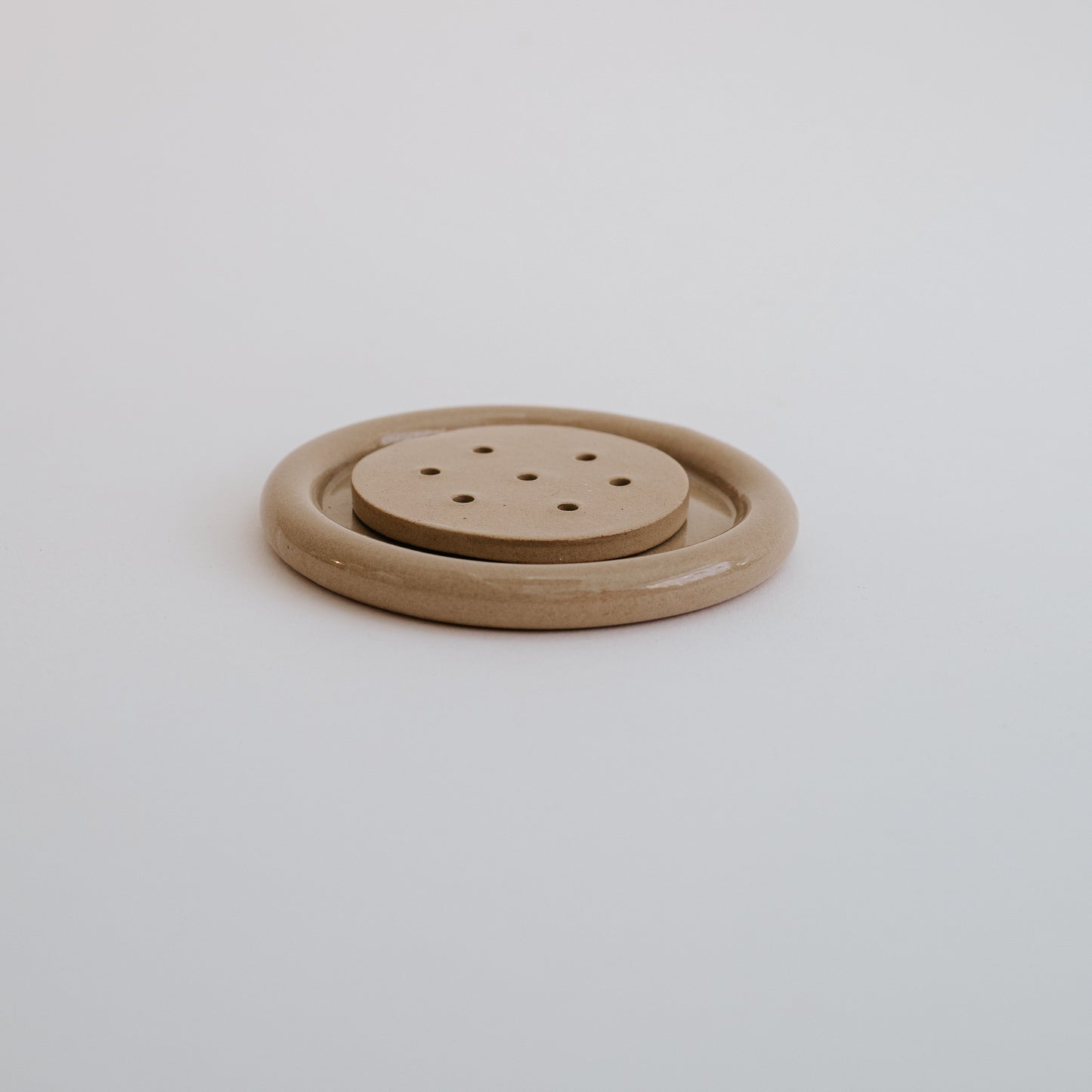 Ceramic Round Soap Dish