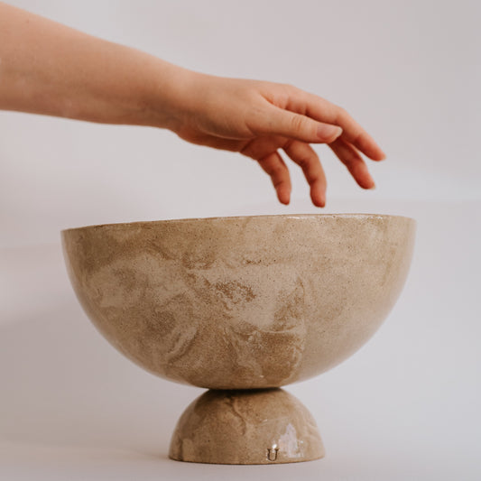 Handmade Marble ceramic big bowl