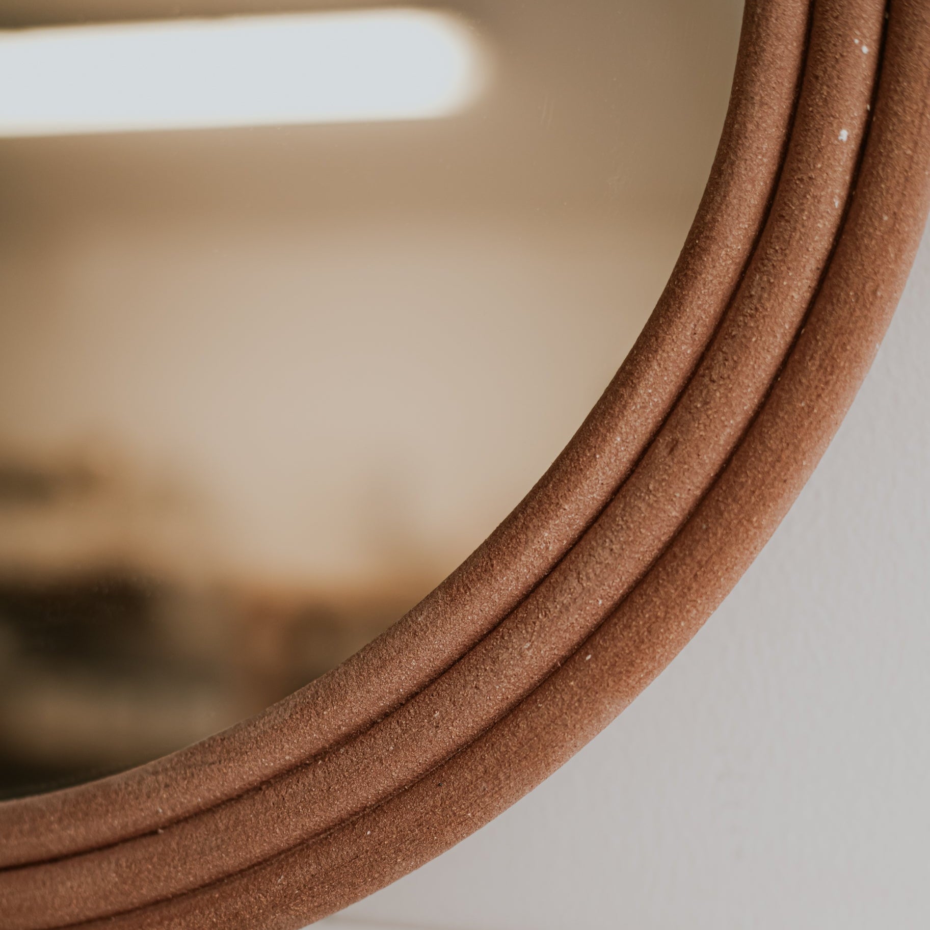 ceramic mirror handmade ursula ceramica