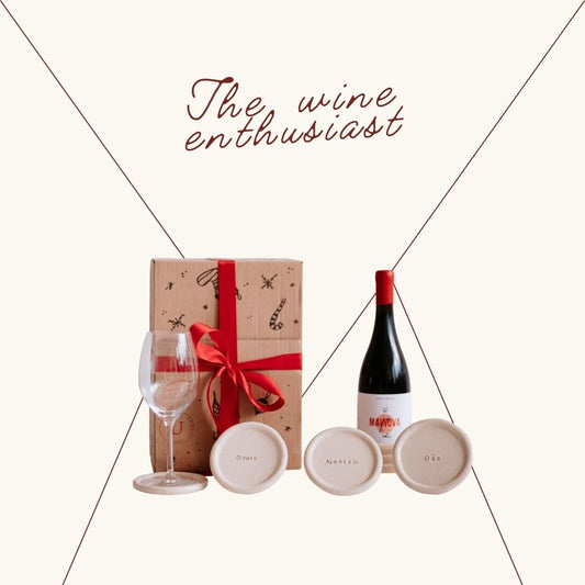 The Wine & Ceramic Box | Handmade Gift Set Large