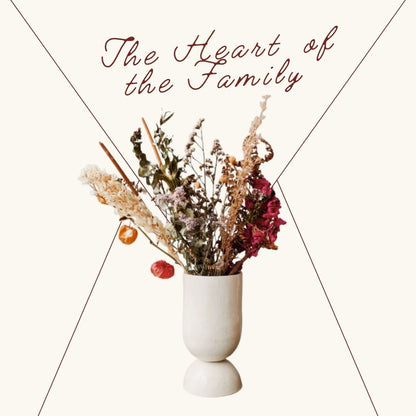 Ceramic Hourglass Vessel - Decorative / Vase / Utensils Holder