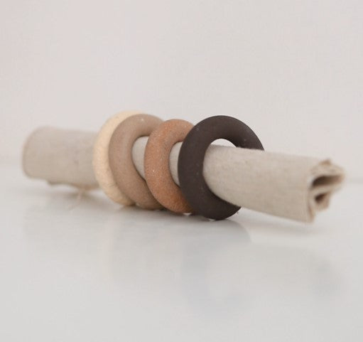 Ceramic Napkin Rings Set