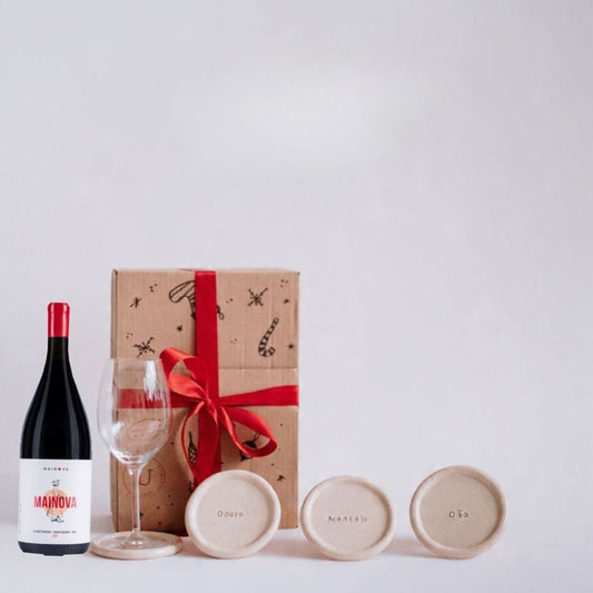 The Wine & Ceramic Box | Handmade Gift Set Medium