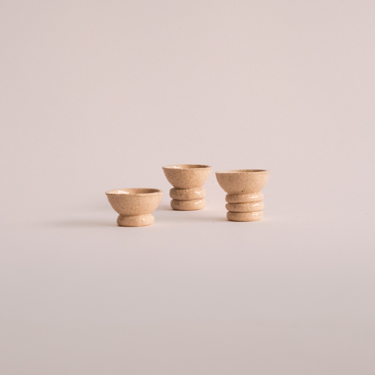 Trio Egg Cups | Set of 3 Handmade Ceramic
