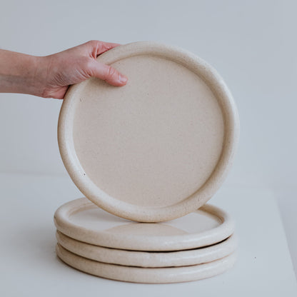 Ursula Ceramica handmade plate white
