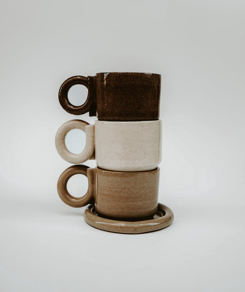 Tea / Coffee set Brown