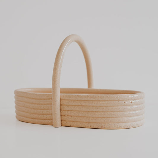 Hoop White Basket