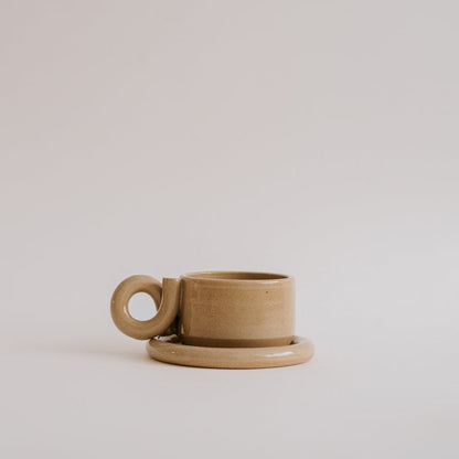Ceramic Coffee Cappuccino Set (Cup & Saucer)
