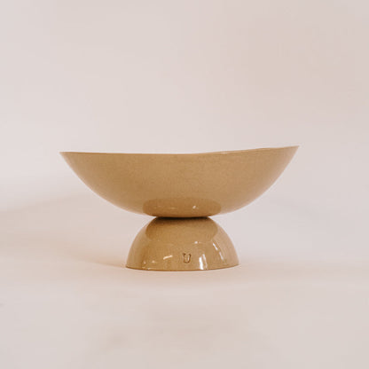 Ceramic Hourglass Flat Bowl – Decorative Piece or Serving Bowl