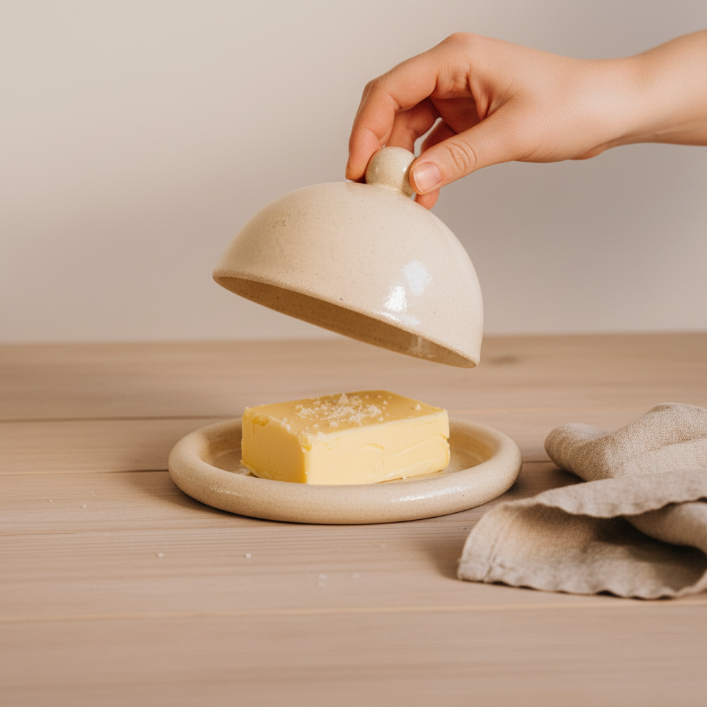 Ceramic Butter Dish — Handmade Authentic