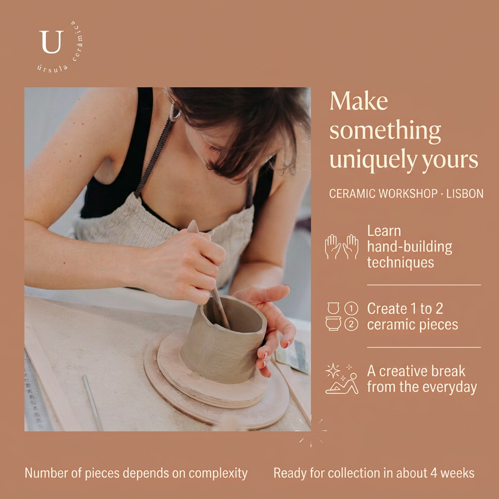 Experiência criativa com ursula ceramica 