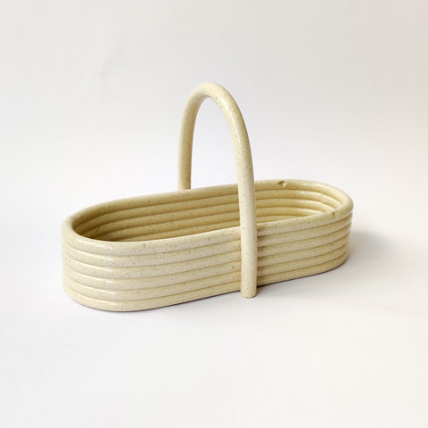 Hoop White Basket