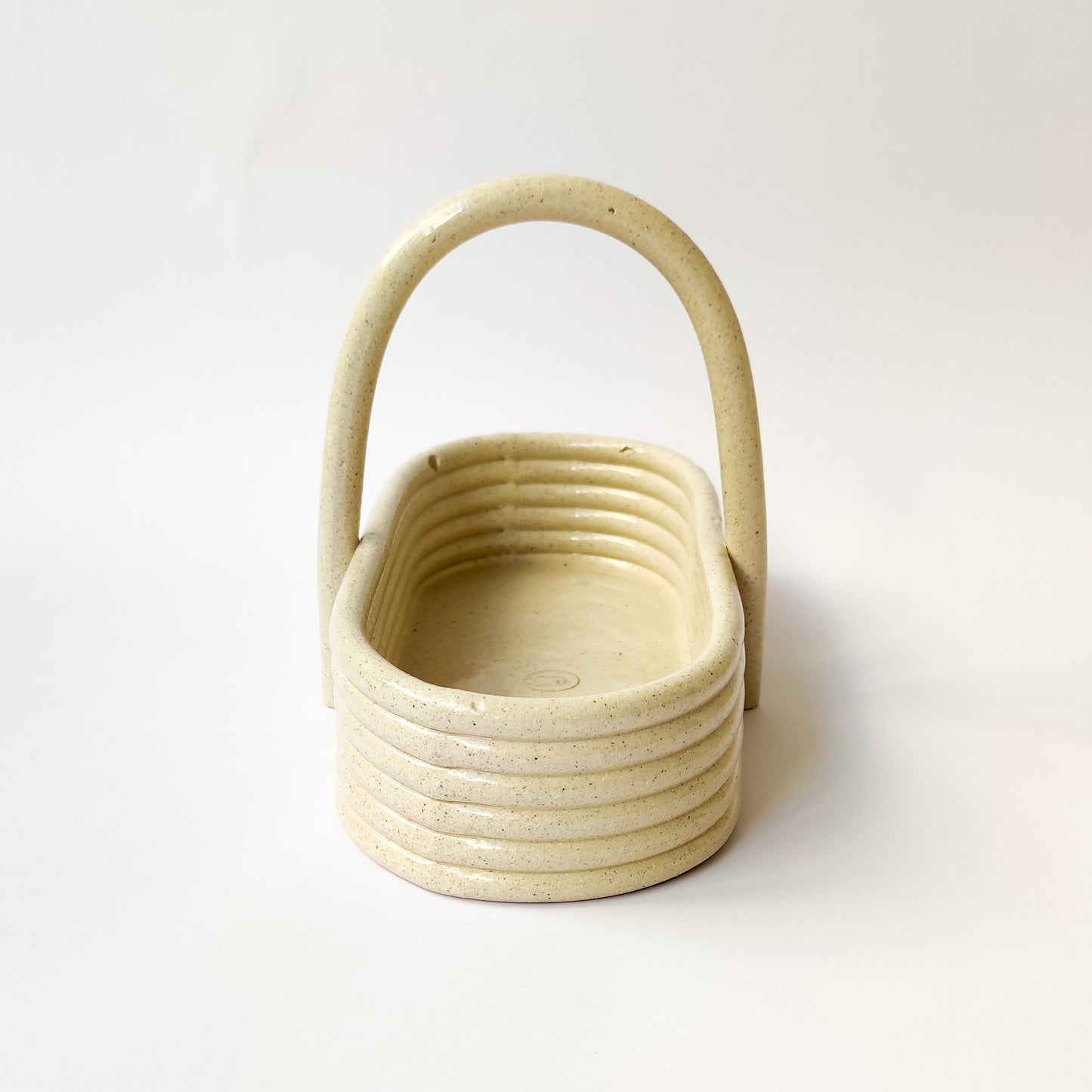 Hoop White Basket